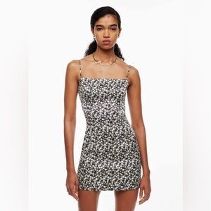 Aritzia Sunday Best Shimmer Satin Dress .